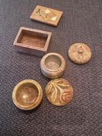 Speksteen doosjes set, Ophalen of Verzenden