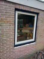 kozijn met uitzetraam met dubbele glas erin, Doe-het-zelf en Verbouw, Gebruikt, Raamkozijn, Inclusief glas, 75 tot 150 cm