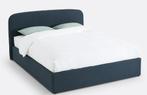 Bed met opbergruimte Kofferbed 160x200, Ophalen, Blauw, 200 cm, Stof