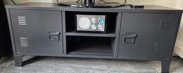 Tv kast locker stijl zwart beschikbaar voor biedingen
