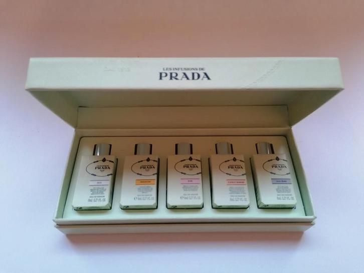 Prada Les Infusions Set - 5 Mini Parfums, Sieraden, Tassen en Uiterlijk, Uiterlijk | Parfum, Nieuw, Ophalen of Verzenden