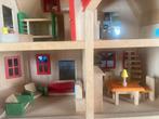 Duurzaam houten poppenhuis interieur is los / verplaatsbaar, Ophalen, Zo goed als nieuw, Poppenhuis