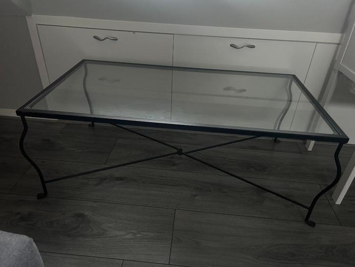 Glass Coffee Table, Huis en Inrichting, Tafels | Salontafels, Zo goed als nieuw, Minder dan 50 cm, 50 tot 100 cm, 100 tot 150 cm