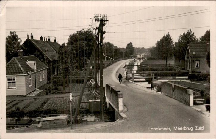 Landsmeer- Meerbrug Zuid, Verzamelen, Ansichtkaarten | Nederland, Gelopen, Noord-Holland, Voor 1920, Ophalen of Verzenden