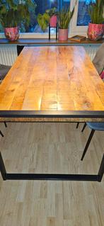 Mangohout eettafel, Huis en Inrichting, Tafels | Eettafels, Ophalen, 50 tot 100 cm, Zo goed als nieuw, Vijf personen of meer