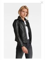 Gstar raw leren jack dames, Zwart, Ophalen of Verzenden, G-STAR RAW, Maat 36 (S)