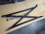 JapPower X-bar veerpootbrug strutbar - Honda Civic 92-00, Auto diversen, Tuning en Styling, Ophalen of Verzenden