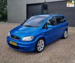 Opel Zafira 2.0-16V OPC,7-Persoons,CruisC,Airco, APK 06/26!, Voorwielaandrijving, 1998 cc, Zwart, Blauw