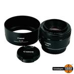 Canon EF 50mm f/1.8 STM | incl. ES-68 Zonnekap en lensdoppen, Ophalen of Verzenden, Zo goed als nieuw, Standaardlens, Zoom