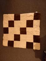 Boxkleed bruin/creme geblokt, Kinderen en Baby's, Boxen, Ophalen, Gebruikt, Boxkleed