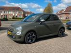 Fiat 500S | 105pk | Mat Groen | NL Auto | Navigatie | Airco, Auto's, Voorwielaandrijving, Zwart, Leder en Stof, Origineel Nederlands