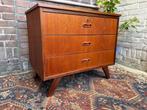 Vintage - teakhout dressoir tv / lp kastje retro - jaren 60s, Huis en Inrichting, Gebruikt, Verzenden, Teakhout, 50 tot 100 cm