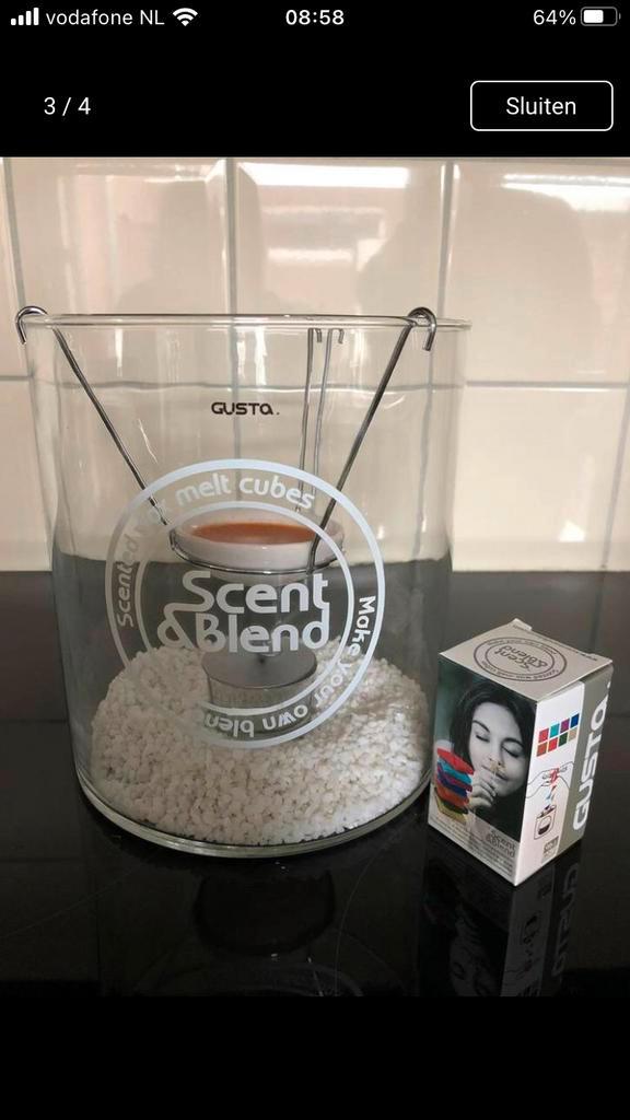 Windlichten / Geurkaarsen / kandelaar, Huis en Inrichting, Woonaccessoires | Kandelaars en Kaarsen, Nieuw, Minder dan 25 cm, Overige materialen