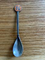 Antiek verzilverd NCVB lepeltje Wouter van Veluw 11,5cm lang, Ophalen of Verzenden