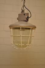 Industriële kooilampen stalen kooi lamp lampen vintage, Ophalen of Verzenden, Gebruikt