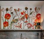 Bloemetjes behang keuken, Huis en Inrichting, Stoffering | Behang, 75 m² of meer, Rood, Ophalen, Bloemen
