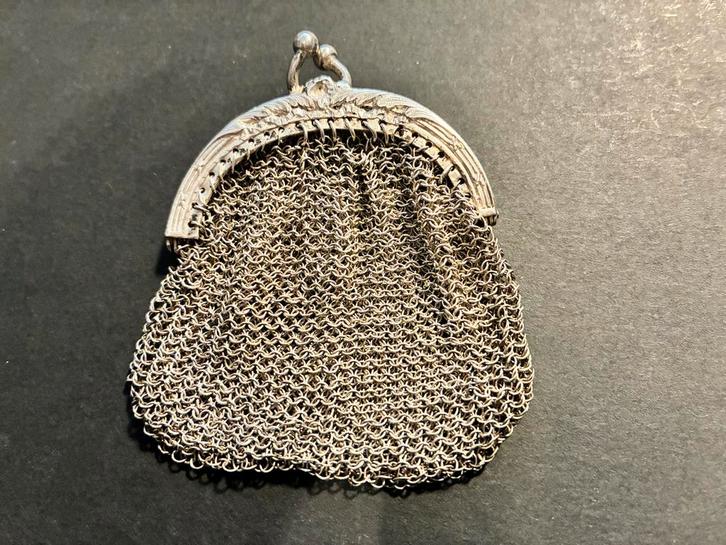 Zilveren Malienkolf Beursje, Antiek en Kunst, Antiek | Goud en Zilver, Zilver, Verzenden