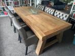 6 Stijlvolle Eetkamerstoelen taupe - Zo goed als nieuw!, Overige kleuren, Ophalen of Verzenden, Vijf, Zes of meer stoelen, Hotel chique