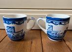 Blond Amsterdam Delfts blauw boten 2 mokken in 1 koop, Huis en Inrichting, Keuken | Servies, Blond Amsterdam, Ophalen of Verzenden