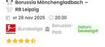 Borussia Mönchengladbach - Leipzig, Ophalen of Verzenden