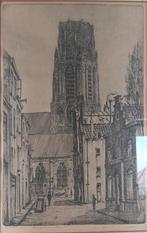Marius Jansen Rotterdam Lange Torenstraat, Antiek en Kunst, Kunst | Etsen en Gravures, Ophalen