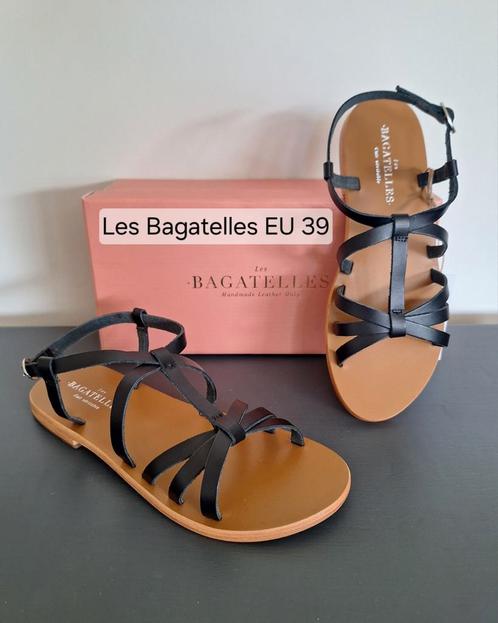 Les Bagatelles sandalen zwart leer EU 39 – nieuw, Kleding | Dames, Schoenen, Nieuw, Sandalen of Muiltjes, Zwart, Ophalen of Verzenden