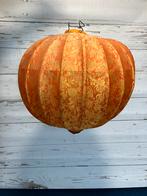 Japanse lantaarn hout & stof, Huis en Inrichting, Lampen | Hanglampen, Ophalen, Gebruikt, Hout, Minder dan 50 cm