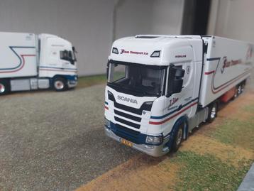 Scania met koeltrailer wsi van JS STAM  beschikbaar voor biedingen