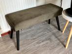 Voetenbank Hocker Olijfgroen, Huis en Inrichting, Ophalen, Gebruikt, Rechthoekig, 50 tot 75 cm
