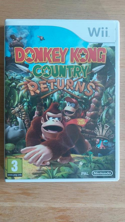 Wii - Donkey Kong Country Returns - Nintendo Wii, Spelcomputers en Games, Games | Nintendo Wii, Zo goed als nieuw, Avontuur en Actie