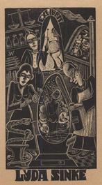 0390 Ex Libris Nederland : Cor de Wolff, 1947, Antiek en Kunst, Kunst | Etsen en Gravures, Verzenden