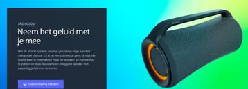 SONY SRS-XG500 Bluetooth party speaker beschikbaar voor biedingen