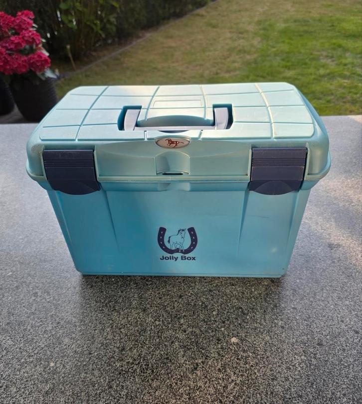Jolly Box grote poetskist poetsbox blauw, Dieren en Toebehoren, Paarden en Pony's | Verzorgingsproducten, Ophalen of Verzenden