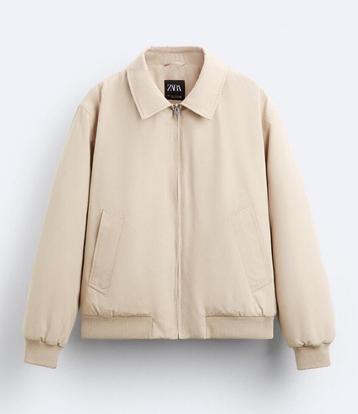 Gewatteerd Bomberjack ZARA maat M zand beschikbaar voor biedingen