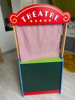 Poppenkast met winkeltje en handpoppen, Ophalen of Verzenden, Gebruikt, Overige typen