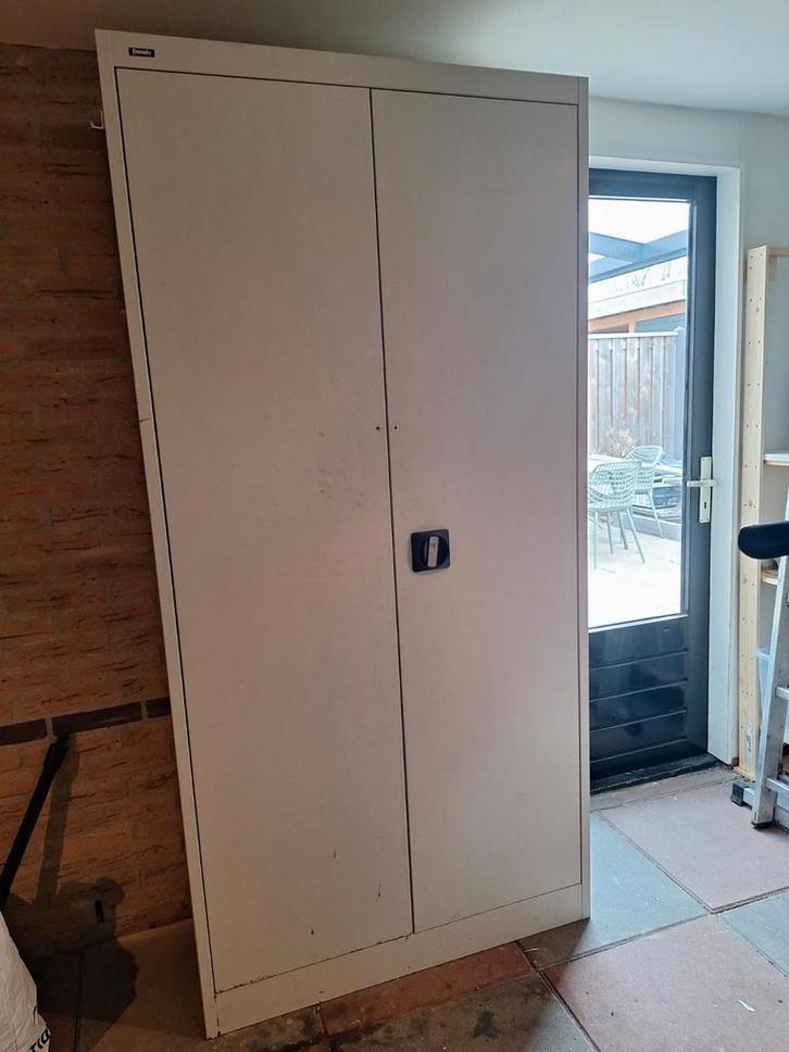 Metalen Opbergkast/Werkkast - Stevig en Praktisch!, Huis en Inrichting, Kasten | Roldeurkasten en Archiefkasten, Gebruikt, 150 tot 200 cm