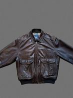 Burberry Leather Brown Jacket Size M + Scarf, Kleding | Heren, Ophalen of Verzenden, Bruin, Zo goed als nieuw