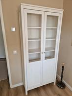 IKEA Witte vitrinekast met glazen deuren, Ophalen, Glas, 50 tot 100 cm, Landelijk