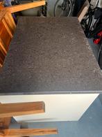 Zwart granieten blad 130x90x4 CM, Huis en Inrichting, Keuken | Keukenelementen, Ophalen, Zwart, 50 tot 100 cm, Zo goed als nieuw