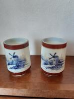 2 Hollandse opalinen sigarenpotjed, Antiek en Kunst, Antiek | Porselein, Ophalen of Verzenden