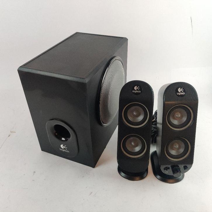 Logitech x-230 speakers || nu voor maar € 14.99, Computers en Software, Pc speakers, Ophalen of Verzenden