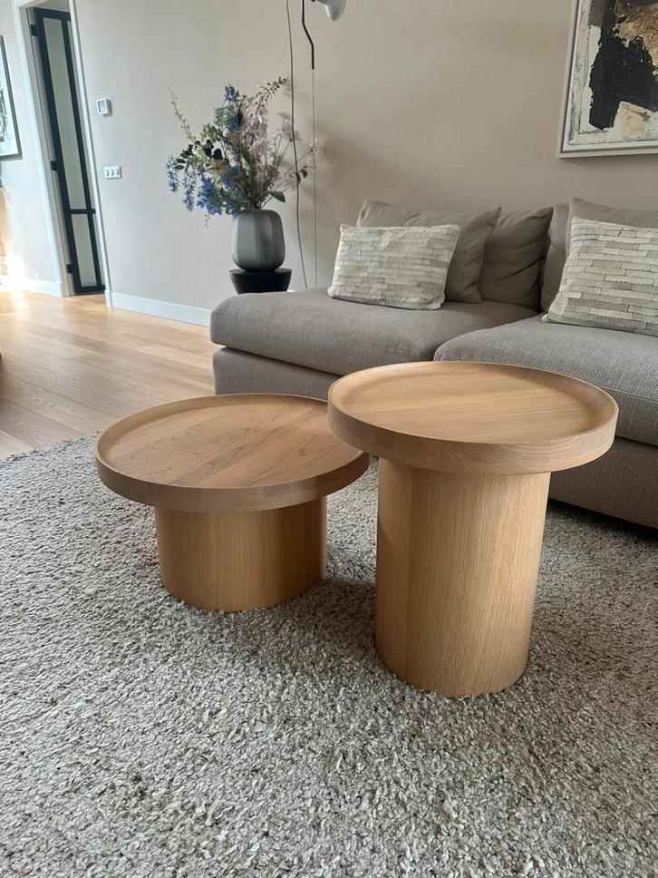 Bolia salontafels Plateau 2 stuks, Huis en Inrichting, Tafels | Salontafels, Zo goed als nieuw, Minder dan 50 cm, 50 tot 100 cm