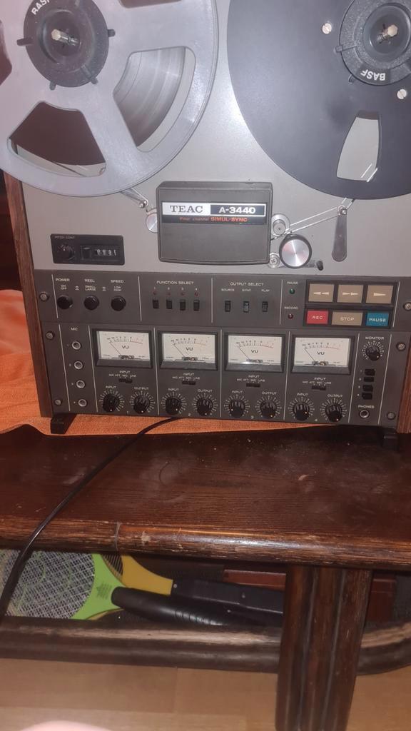 TEAC Bandrecorder Simul-Sync 26Cm 4 Sporen A-3440, Audio, Tv en Foto, Bandrecorders, Bandrecorder, Met banden, Ophalen