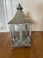 Houten lantaarn met glas - 55cm hoog, Ophalen, 50 tot 75 cm