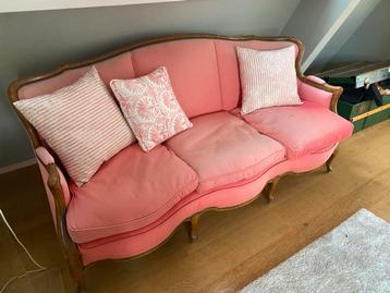 Vintage Pander Bank 1950 - Roze Bekleding beschikbaar voor biedingen