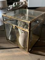 Glazen vitrine box, Huis en Inrichting, Ophalen, Gebruikt