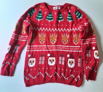 H&M kinder Kersttrui Maat 134/140 beschikbaar voor biedingen