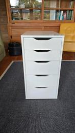 Ikea ladeblok Alex wit, Huis en Inrichting, Kasten | Ladekasten, Ophalen, Minder dan 50 cm, 5 laden of meer, Zo goed als nieuw