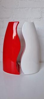Vintage keramische set vazen, Gebruikt, Aardewerk of Porselein, Ophalen of Verzenden, Minder dan 50 cm
