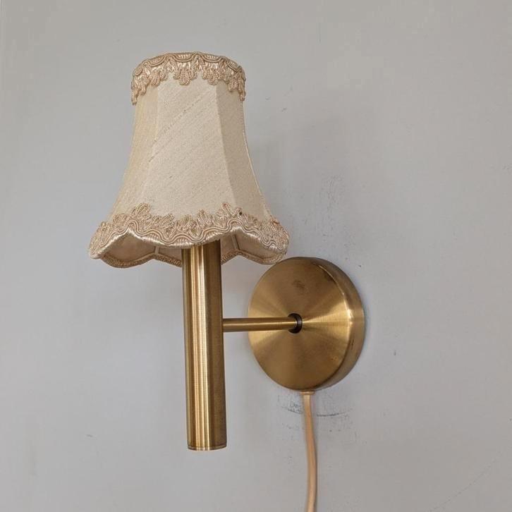 Vintage messing Deense wandlamp wand lampje van Darø. Retro, Huis en Inrichting, Lampen | Wandlampen, Gebruikt, Metaal, Ophalen of Verzenden